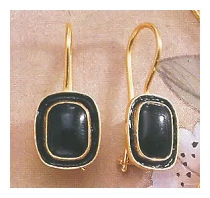 14k Mary Shelley Onyx Earrings