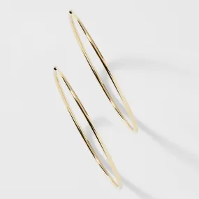 14KT GOLD 36MM ENDLESS HOOP EARRINGS