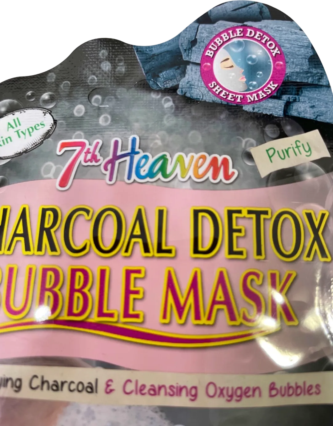 7th Heaven Charcoal Detox Bubble Mask No Shade 1 Bubble Sheet Mask