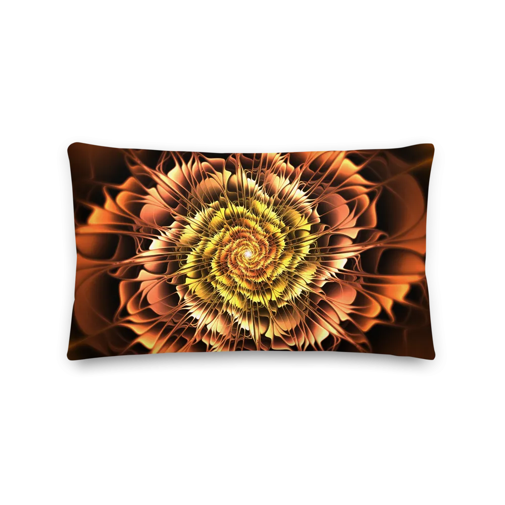 Abstract Flower 01 Rectangle Premium Pillow