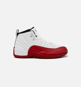 Air Jordan 12 Retro Cherry Mens Basketball Shoe - Red/White Free Shipping