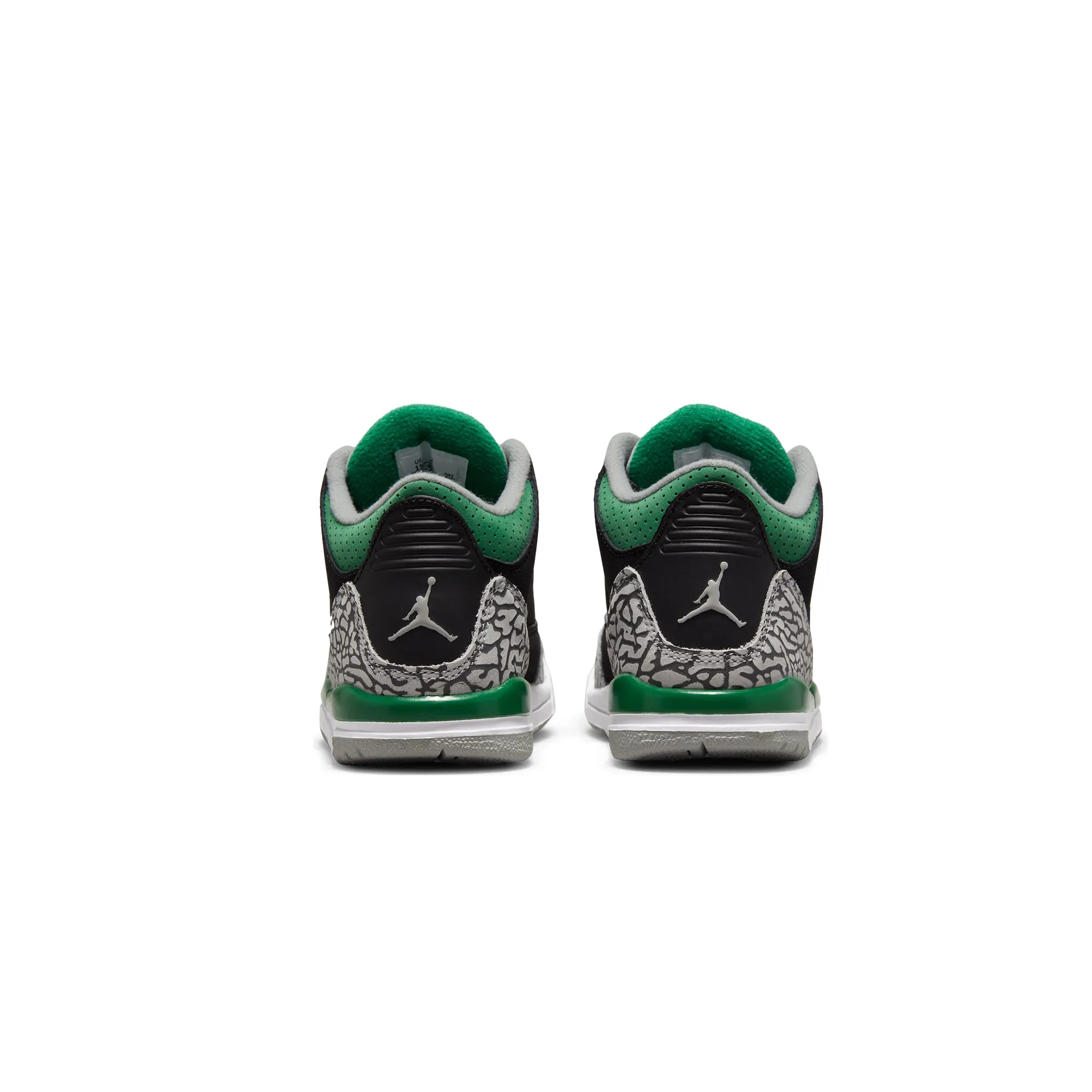 Air Jordan Little Kids Retro 3 PS Shoes 'Black/Pine Green'