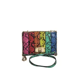 ALDO Multicoloured Snakeskin Print Shoulder Bag | Pre Loved |