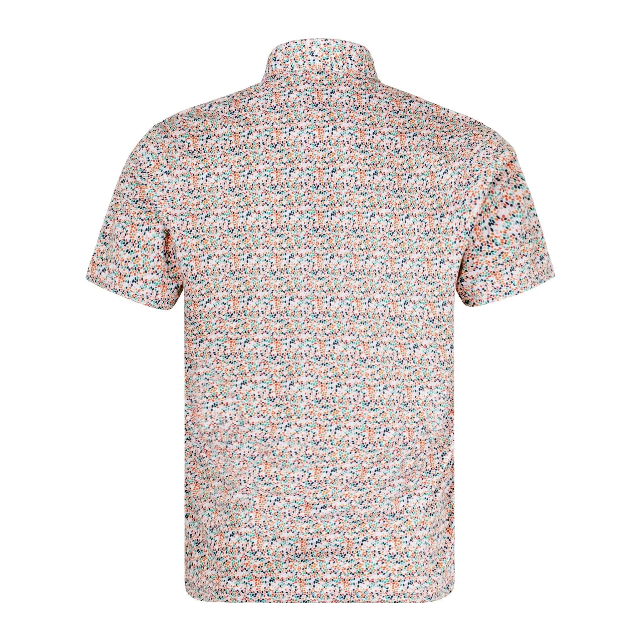 Arthur & Russell Spots Polo Shirt Peach