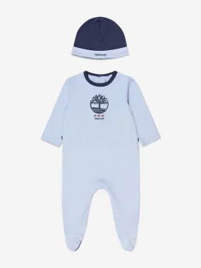 Baby Boys Babygrow And Hat Set in Blue