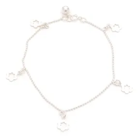 Balls Chain Bracelet with Flower Drop