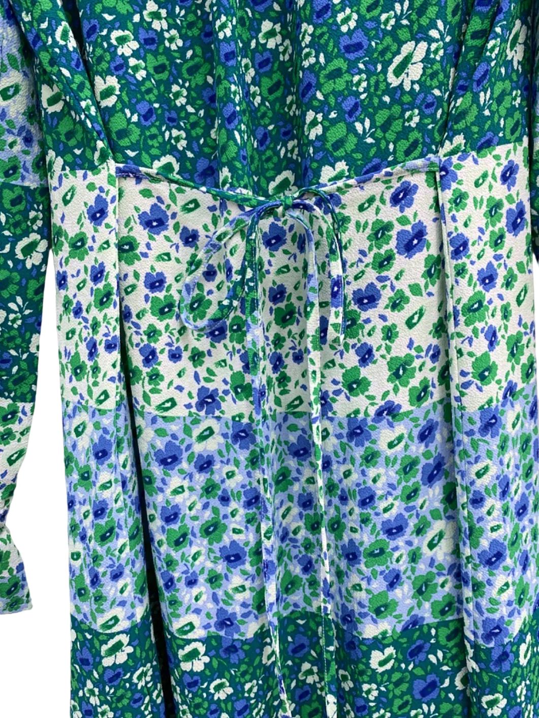 Baum Und Pferdgarten Blue Green Floral Midi Dress UK Size 10