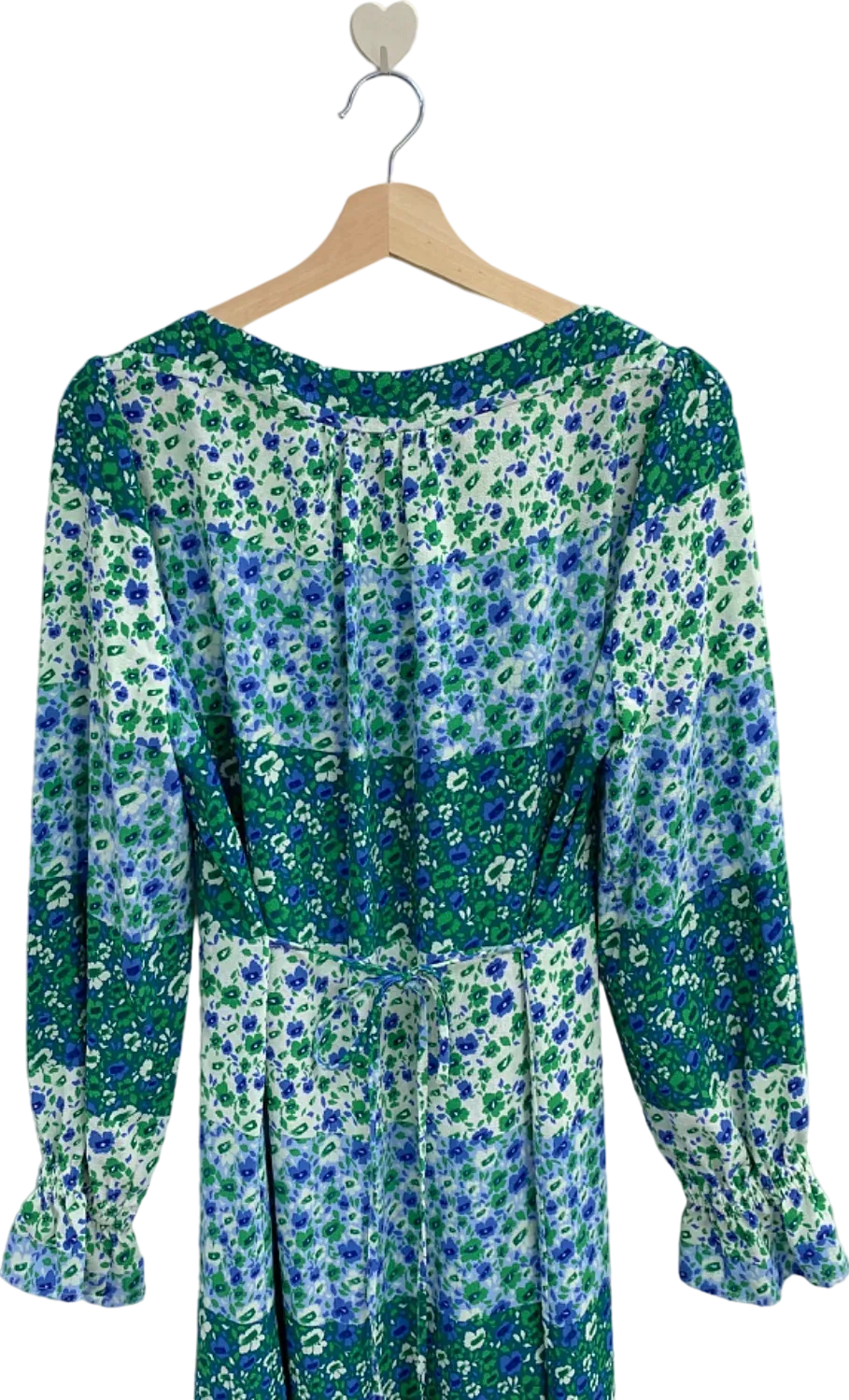 Baum Und Pferdgarten Blue Green Floral Midi Dress UK Size 10