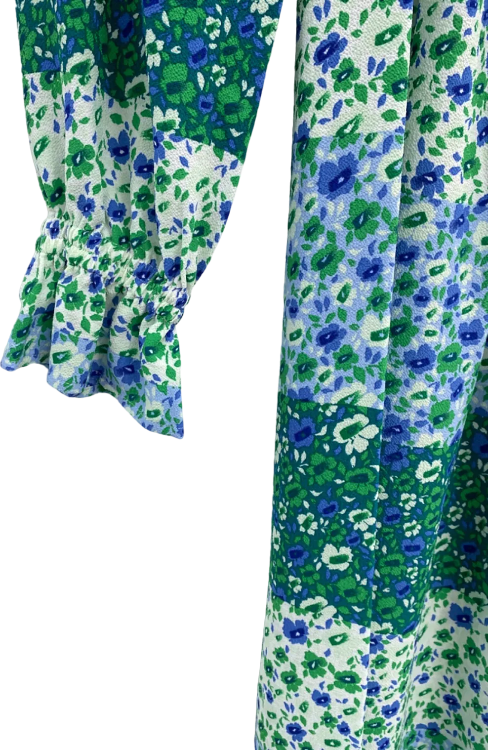 Baum Und Pferdgarten Blue Green Floral Midi Dress UK Size 10