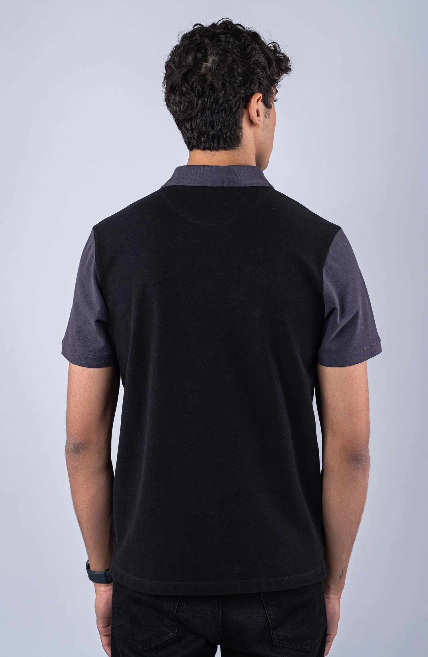 Black Cross Polo Shirt