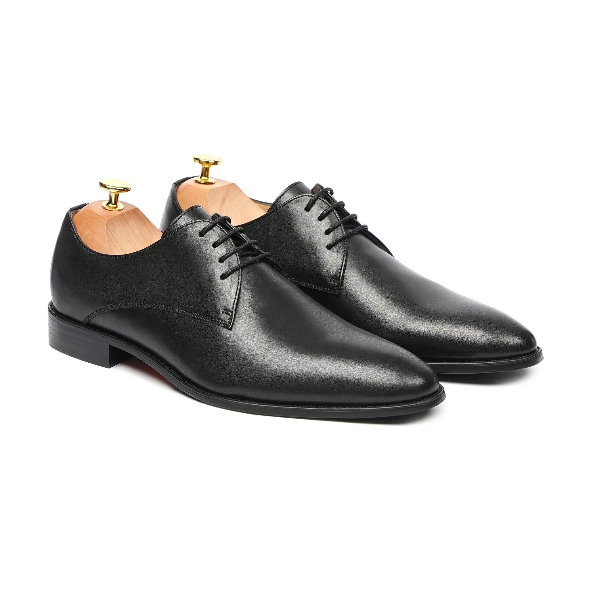 Bloomsbury - Men's Black Calf Leather Derby Shoe