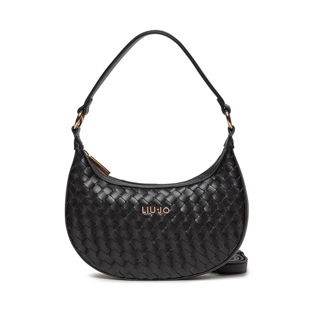 Borsa Donna Hobo LIU JO Better Intrecciata colore Nero