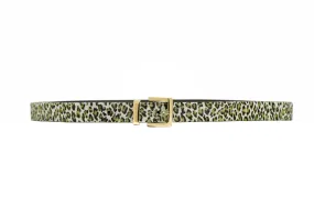 BRYLEE BELT LEOPARD GREEN