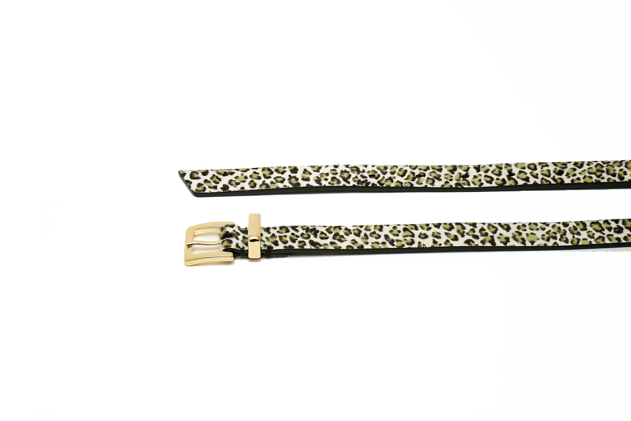 BRYLEE BELT LEOPARD GREEN