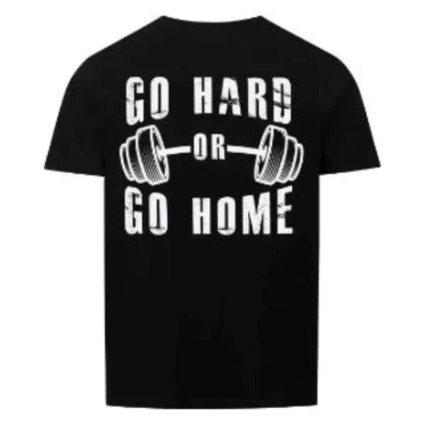 Bulldogs Basic T-Shirt Unisex Rückendruck/ Go Hard or Go Home