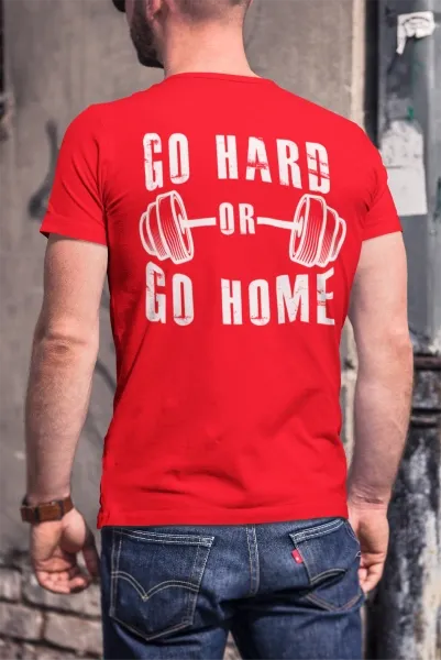 Bulldogs Basic T-Shirt Unisex Rückendruck/ Go Hard or Go Home