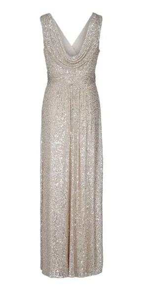 Cardi Silver Maxi Dress