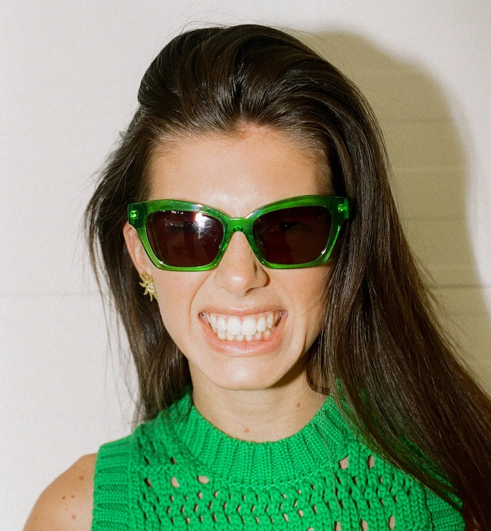 Cat Eye Lime Sunglasses