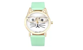 Cat Face Fashion Ladies Watch