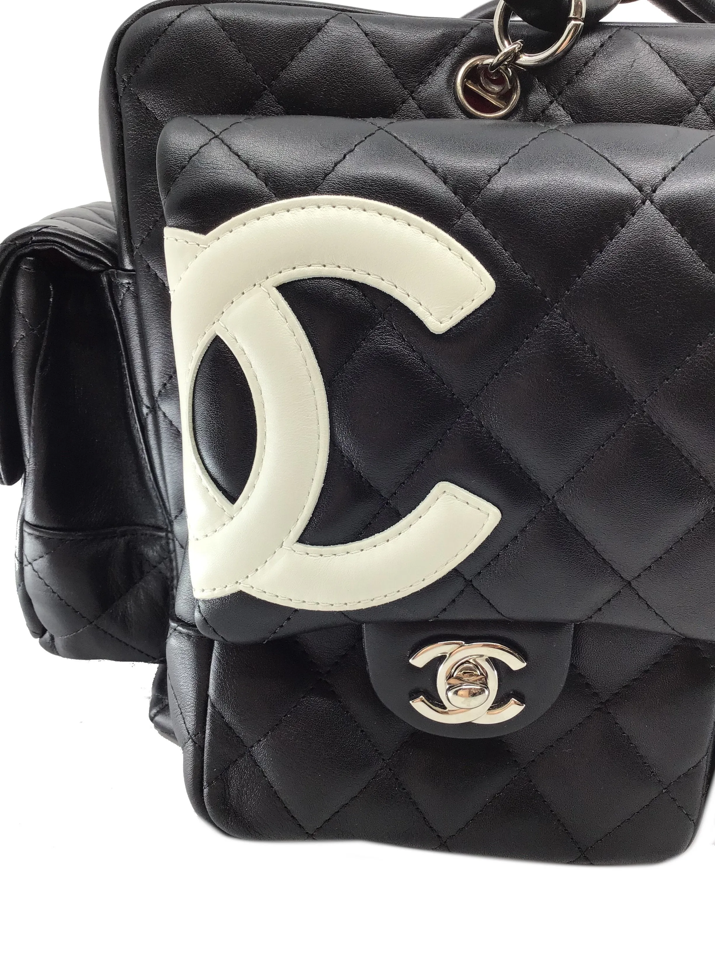 Chanel Quilted Leather Ligne Cambon Reporter Bag