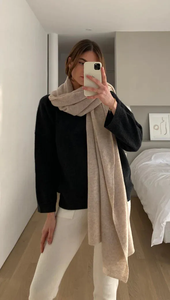 Charli Cashmere Scarf Oatmeal