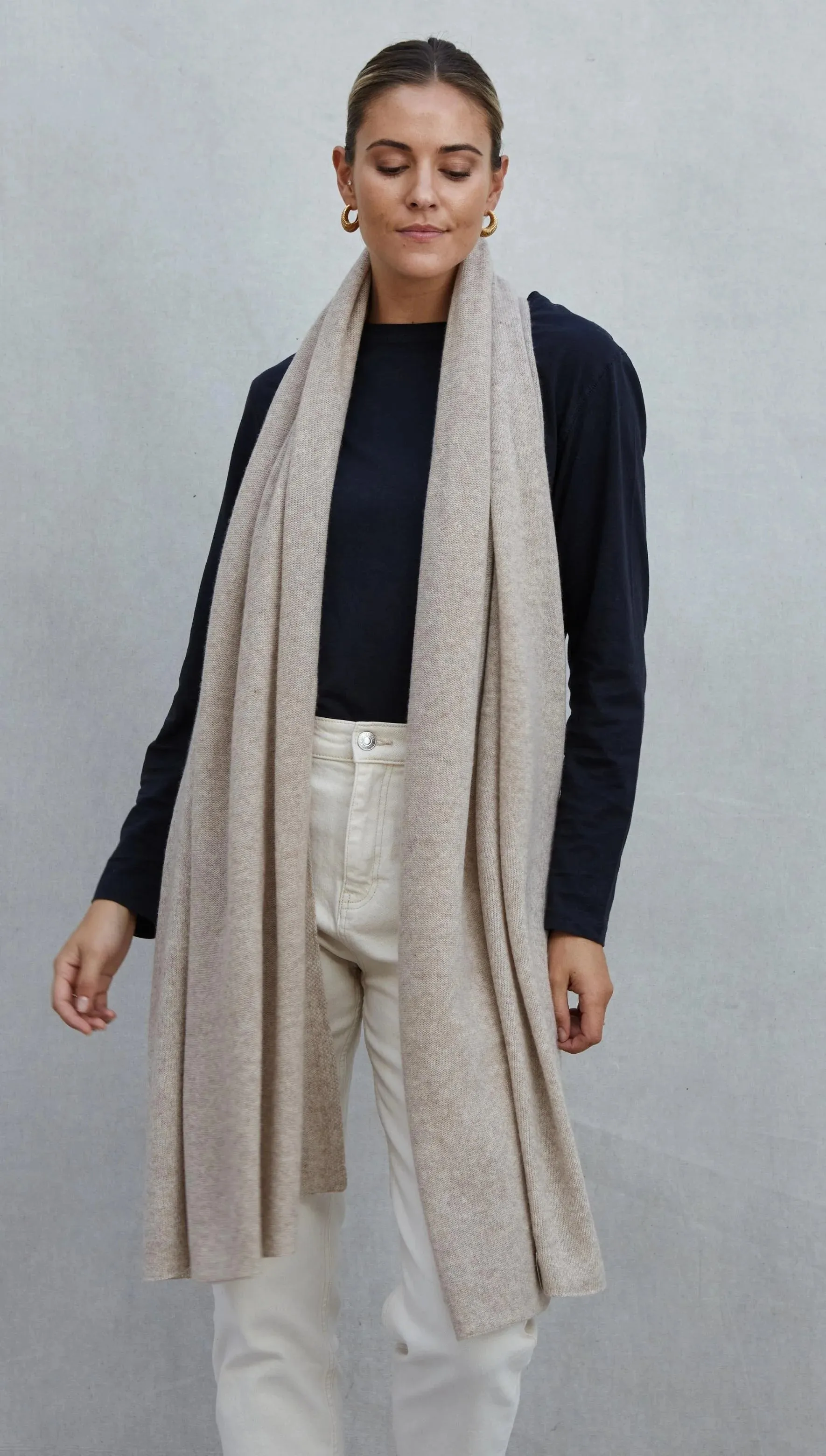 Charli Cashmere Scarf Oatmeal