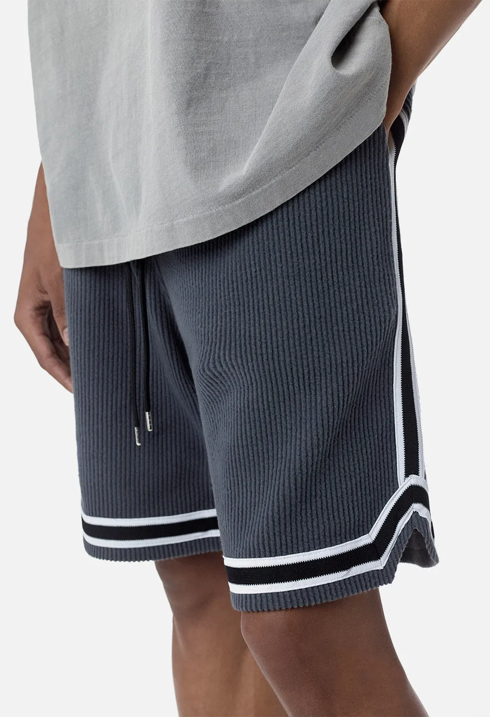 Corduroy Game Shorts / Charcoal