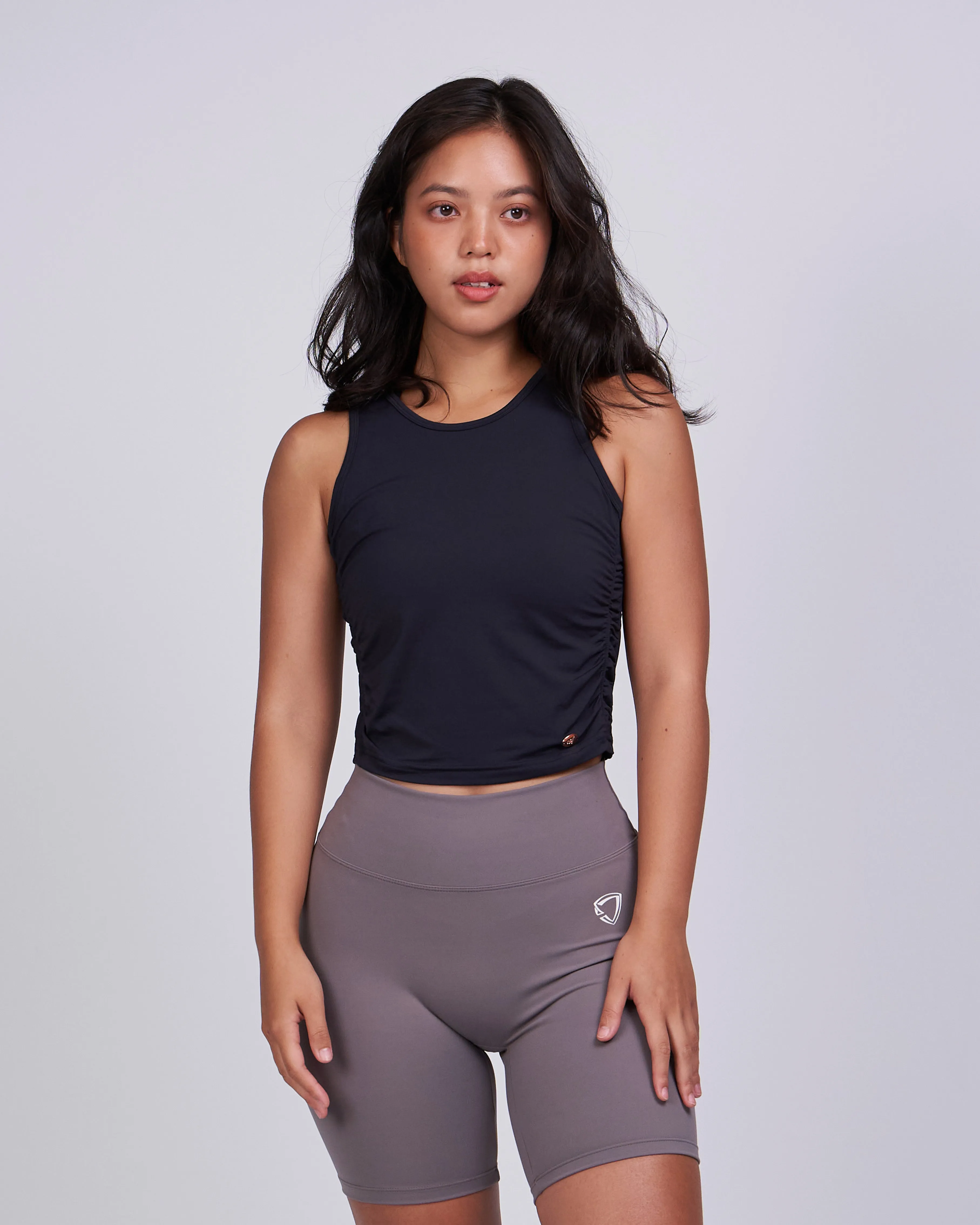 CSL Ruched Side Crop Tank