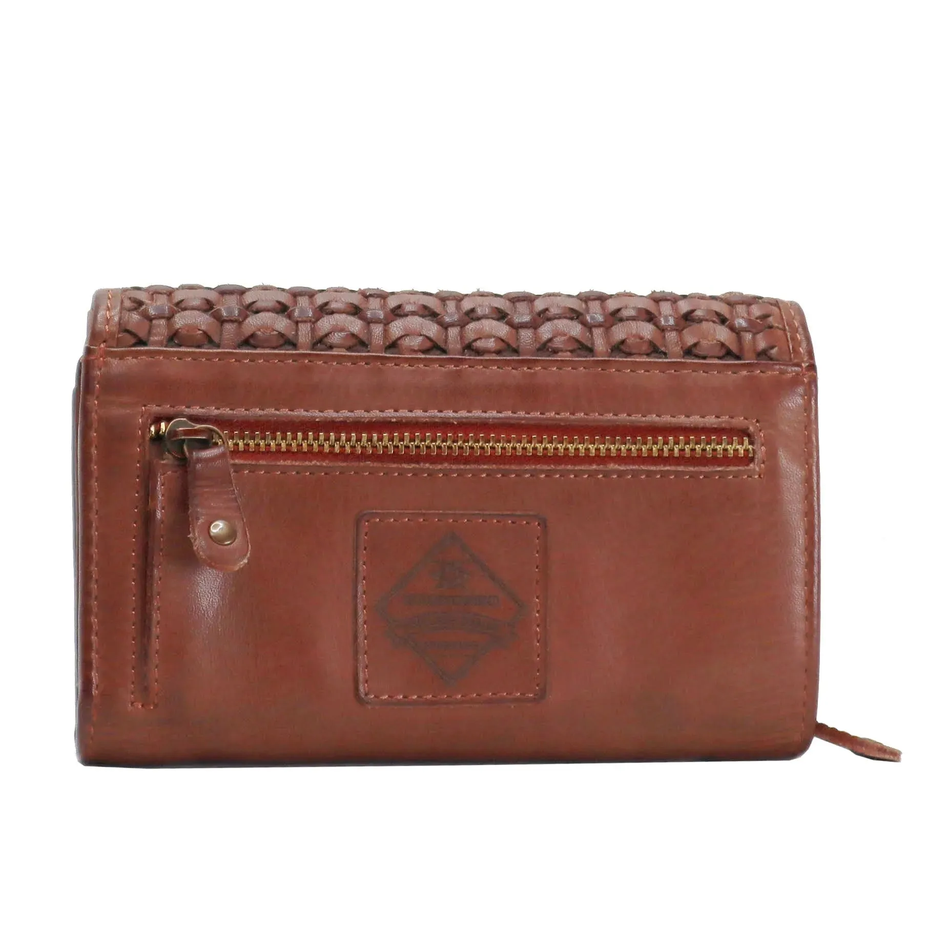 Dia Genuine Leather Wallet - Cognac