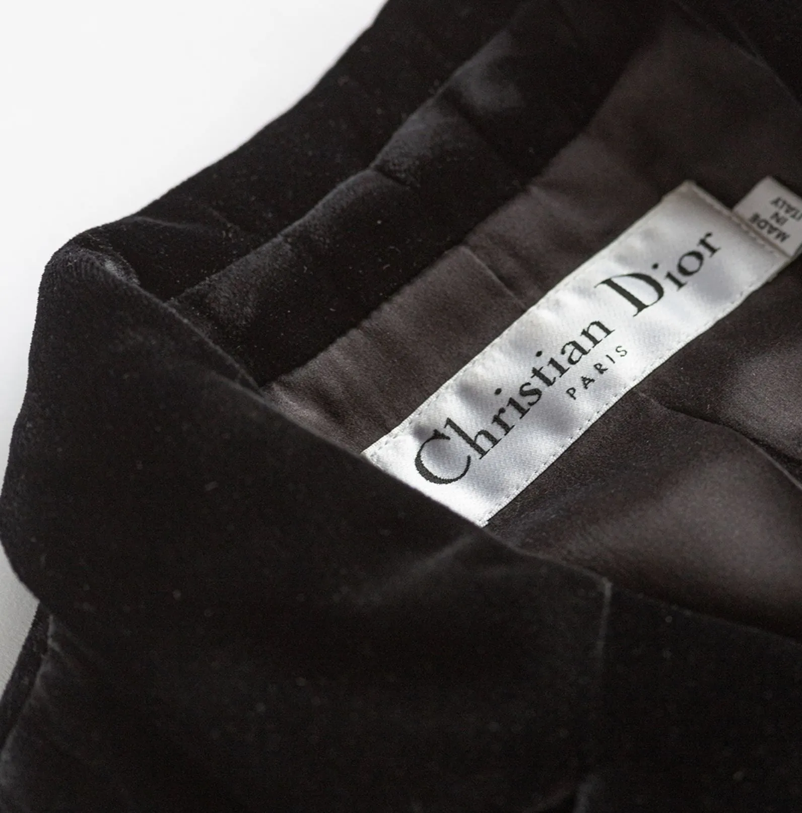 DIOR - Gilet velvet black size 36 FR