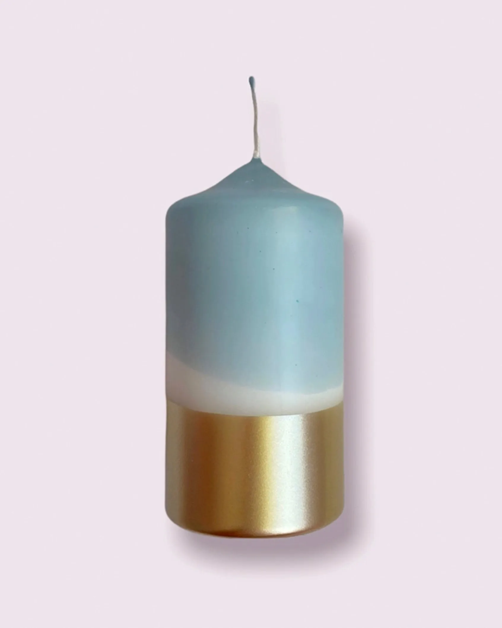 Dip Dye Colder than November Pillar Candle