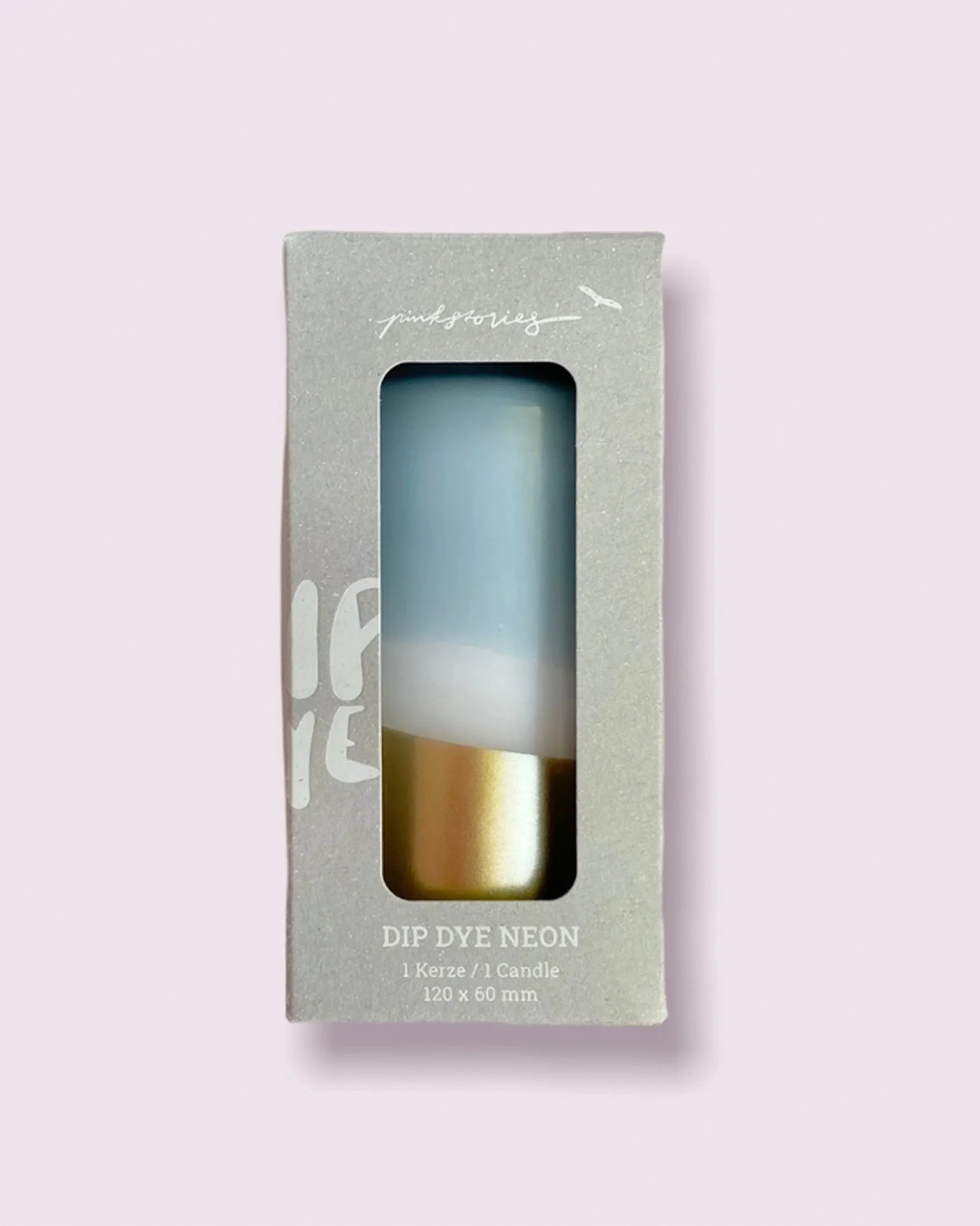 Dip Dye Colder than November Pillar Candle