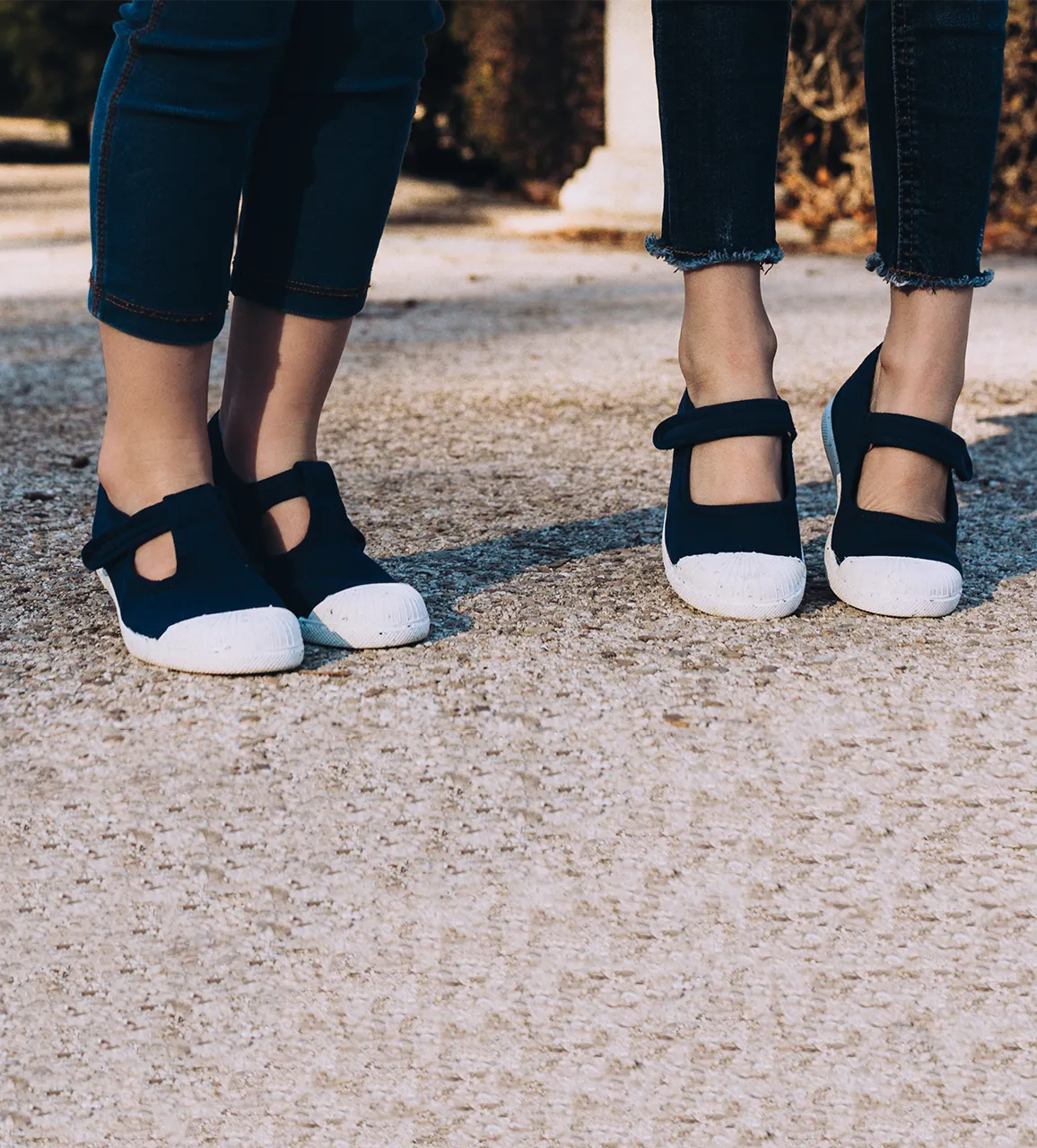 ECO-friendly Canvas Mary Jane Sneakers in Navy