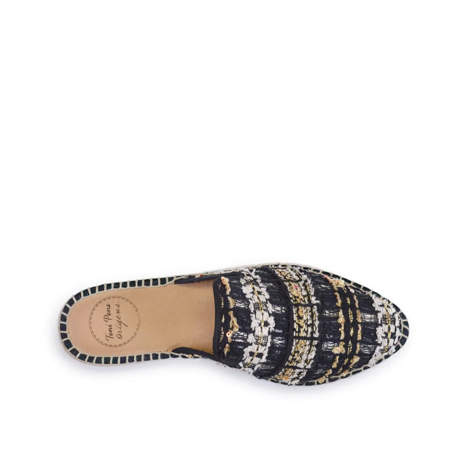 Embroidered Cotton Blend Wedge Espadrille for Women - Ona-CC