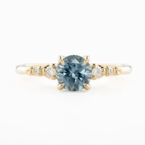 Estel Luxe Ring 1.01ct Light Blue Montana Sapphire, 14k Yellow Gold (One of a kind)