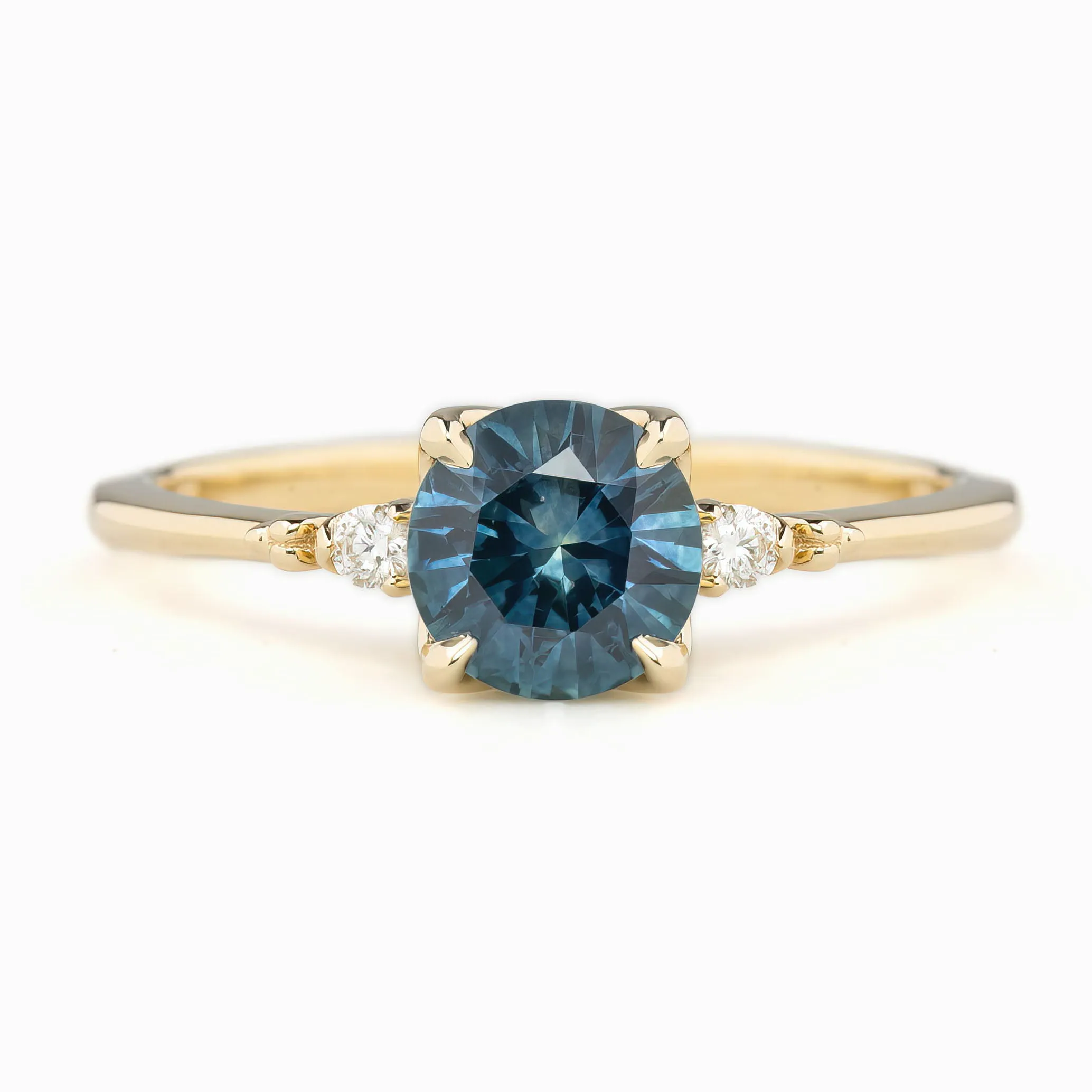 Estel Ring 1.12ct Blue Montana Sapphire, 14K Yellow Gold (One of a kind)