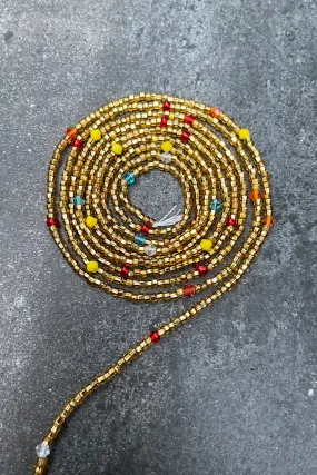 Extended Length 60 Inch Crystal Tie On Waist Beads