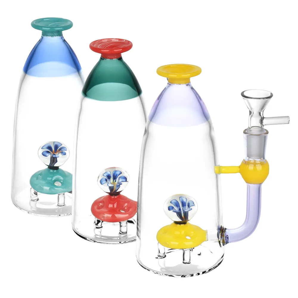 Flower Plume Bottle Mini Water Pipe