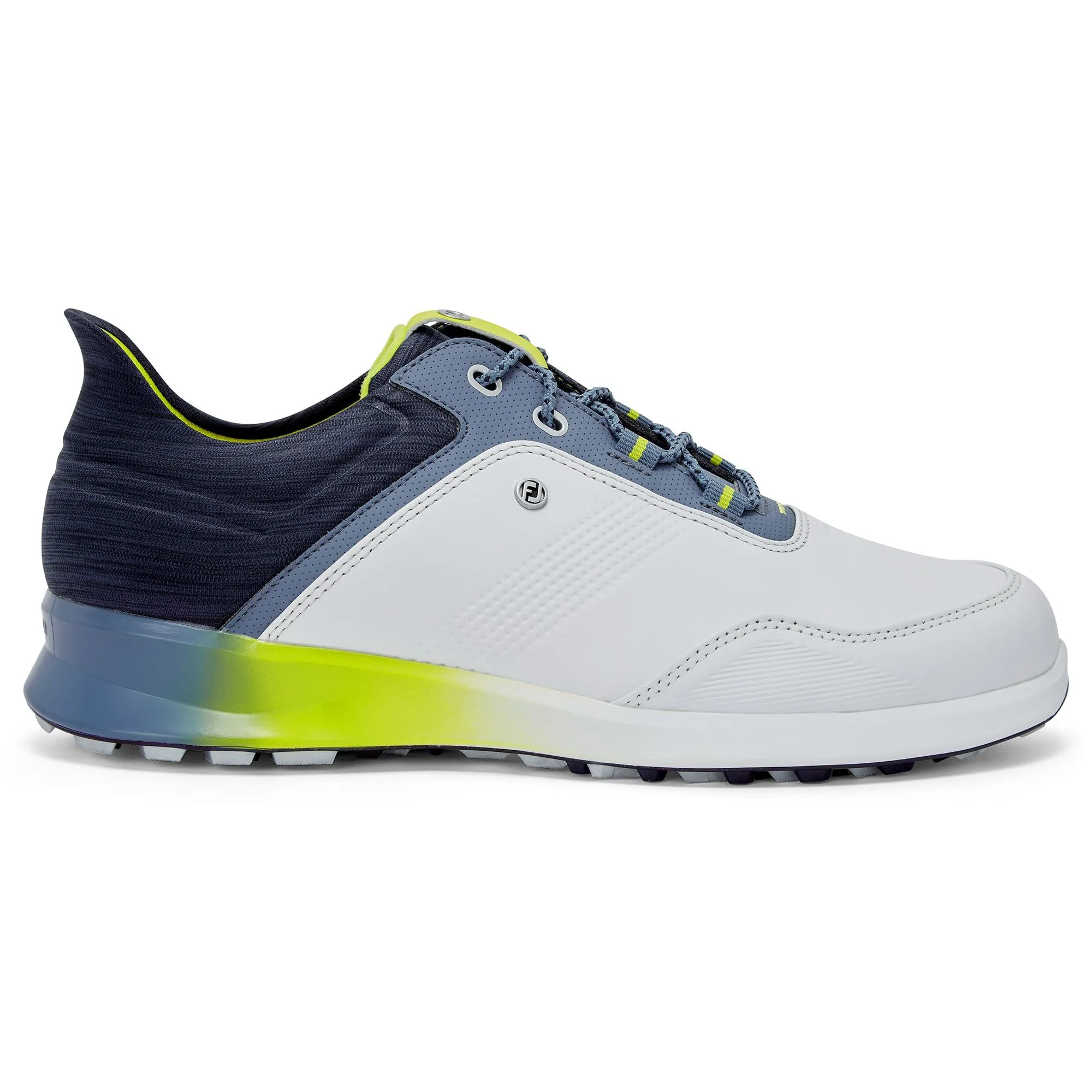 FootJoy chaussure de golf Stratos 2023 Blanc Bleu Yellow