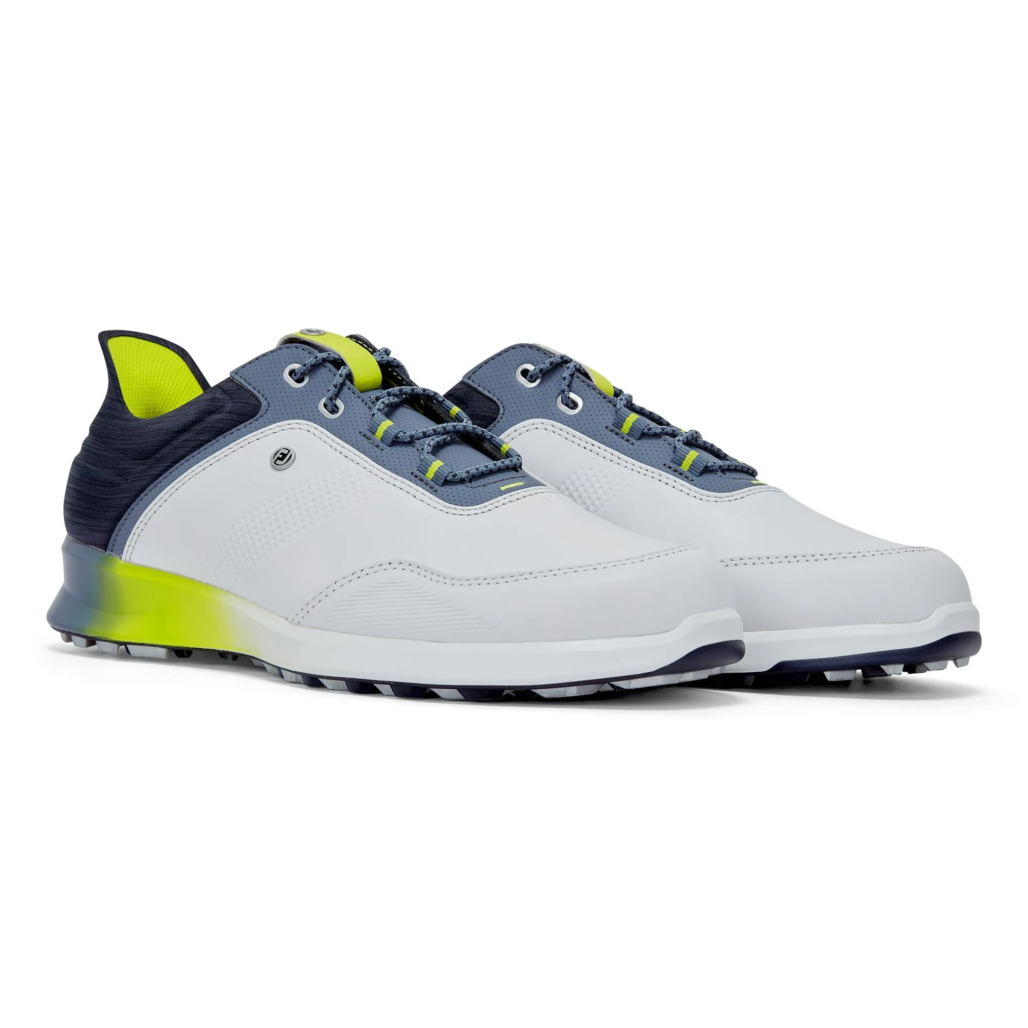 FootJoy chaussure de golf Stratos 2023 Blanc Bleu Yellow