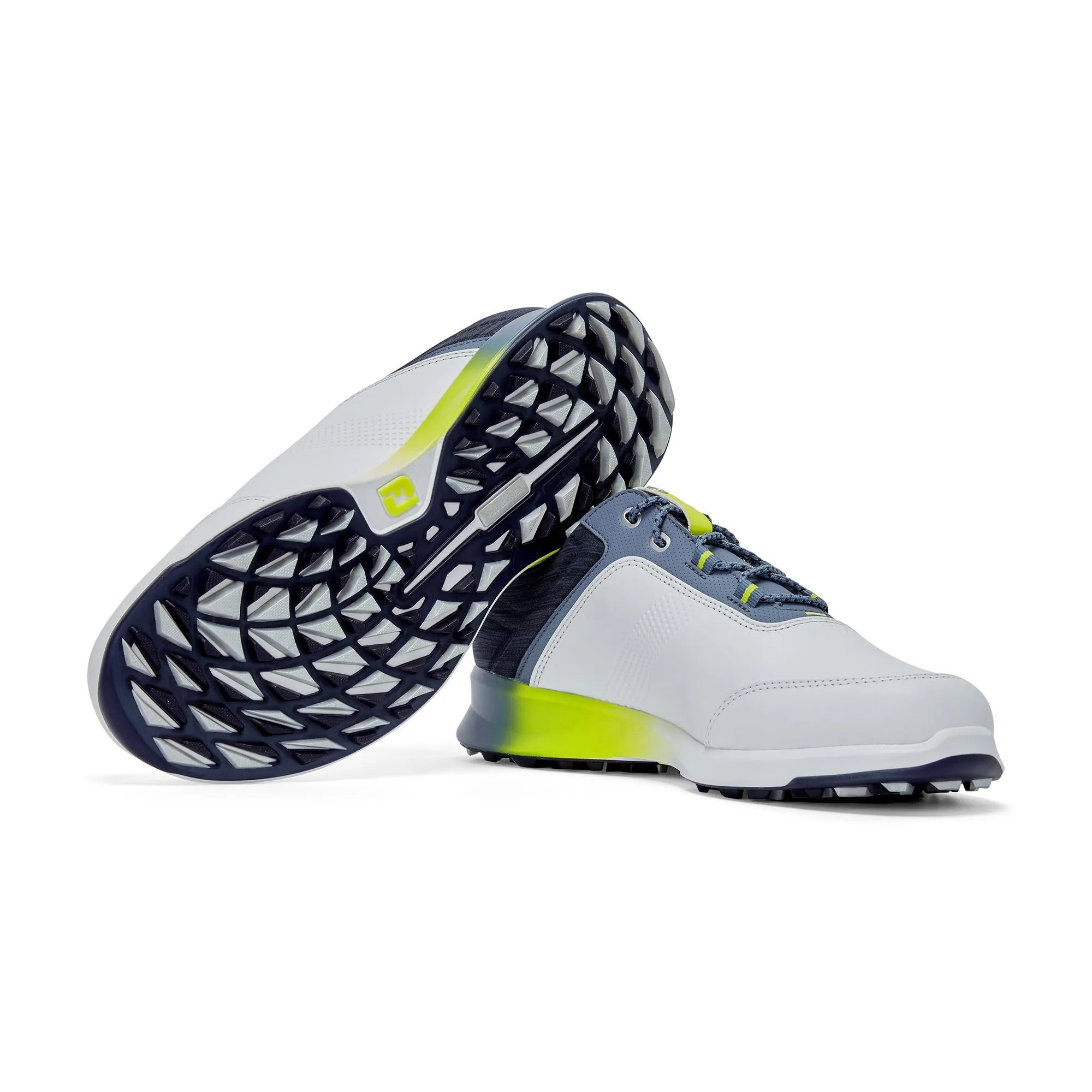 FootJoy chaussure de golf Stratos 2023 Blanc Bleu Yellow