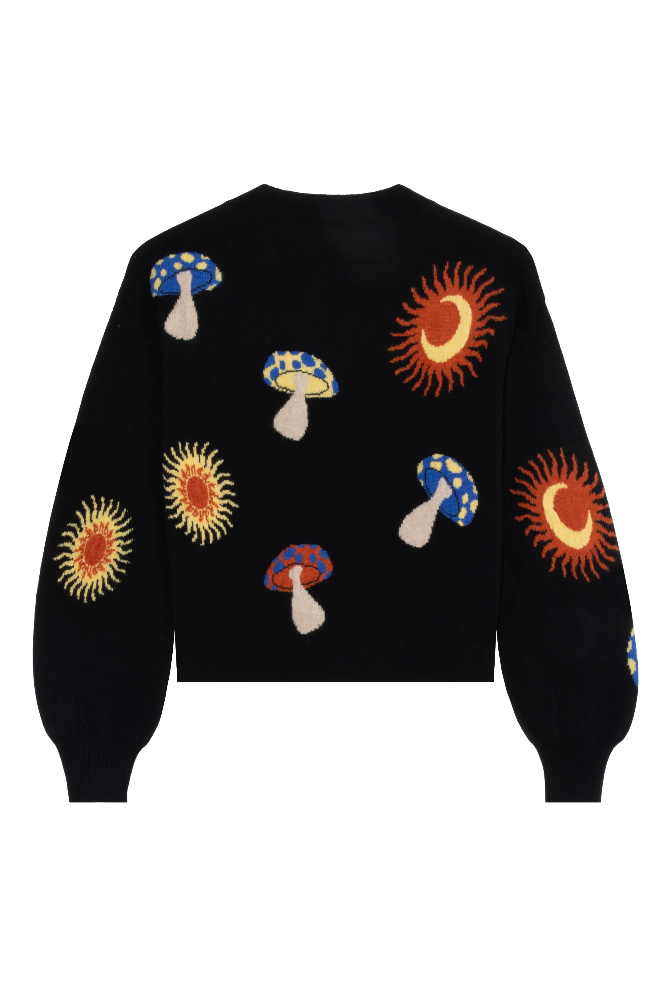 Funky Mushroom Crop Cardigan