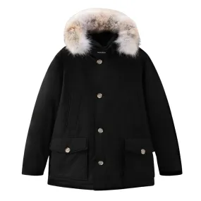 Giubbino Uomo Woolrich Arctic Detachable Fur Anorak Nero