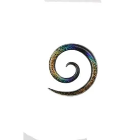 Glass Super Spiral - Rainbow Dichro