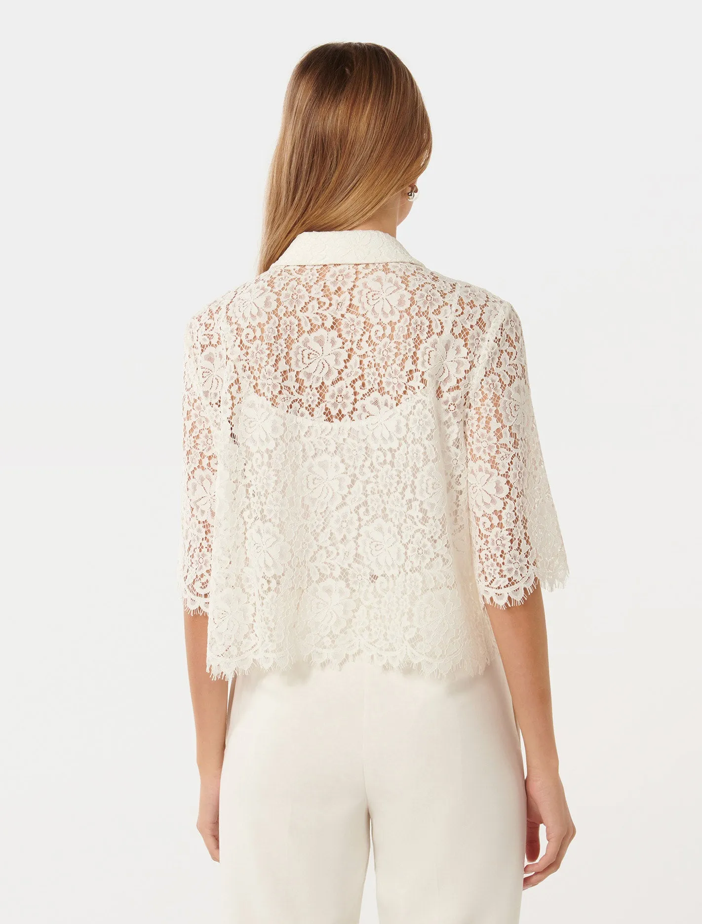 Ilah Lace Crop Shirt