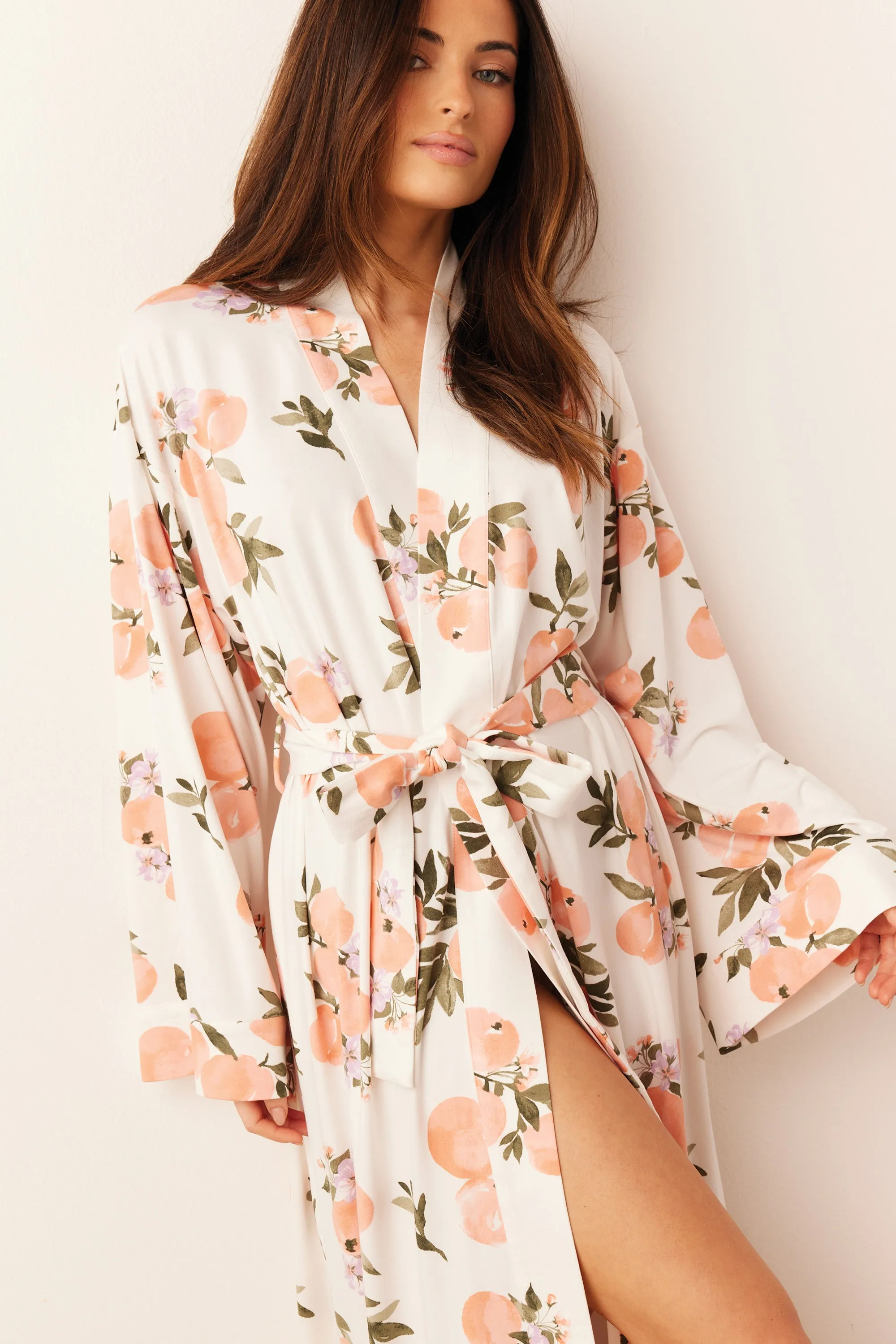 Kaia Kimono Robe | Peaches & Cream