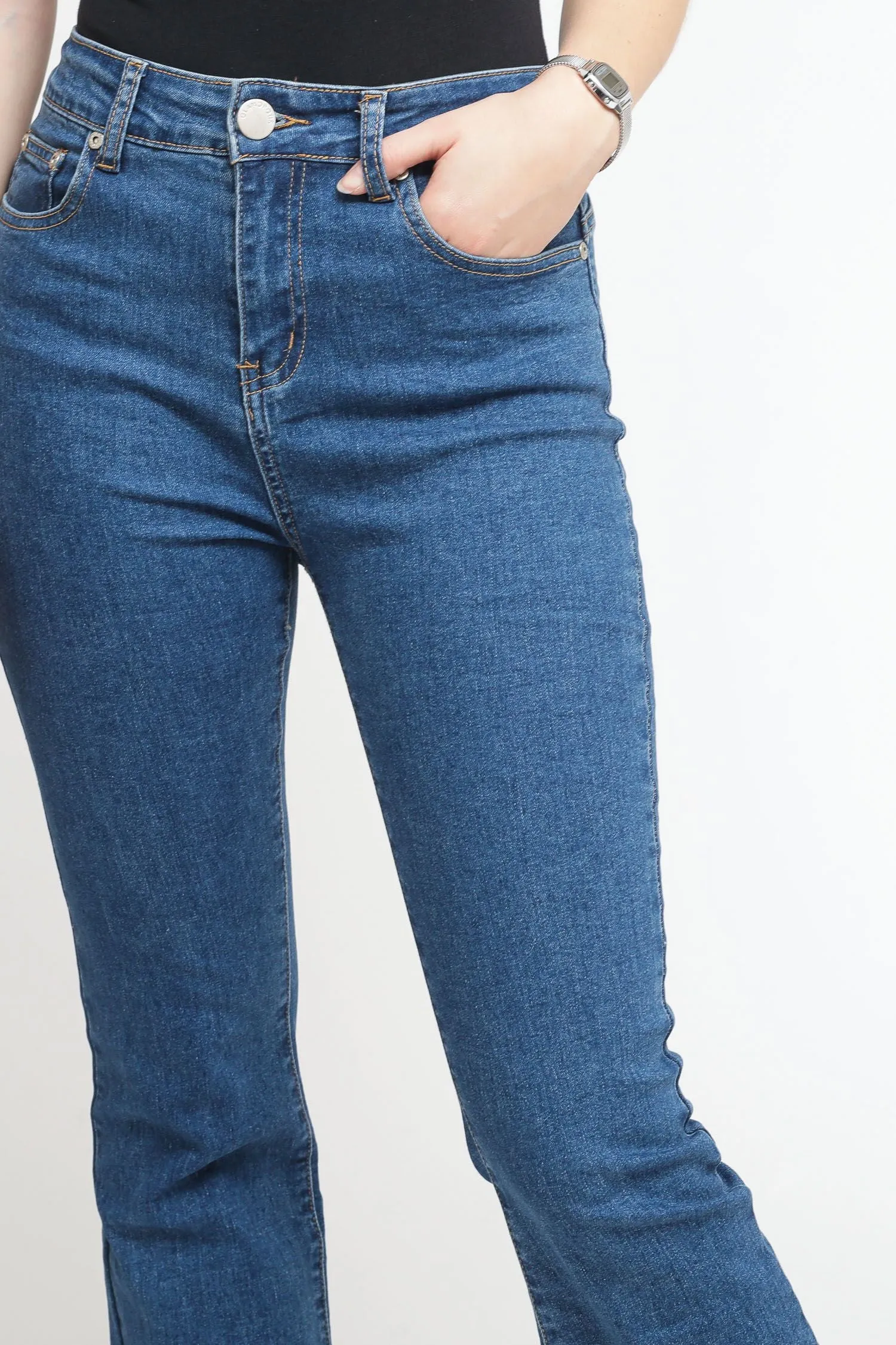 Ladies Jeans - Dark Blue Wash