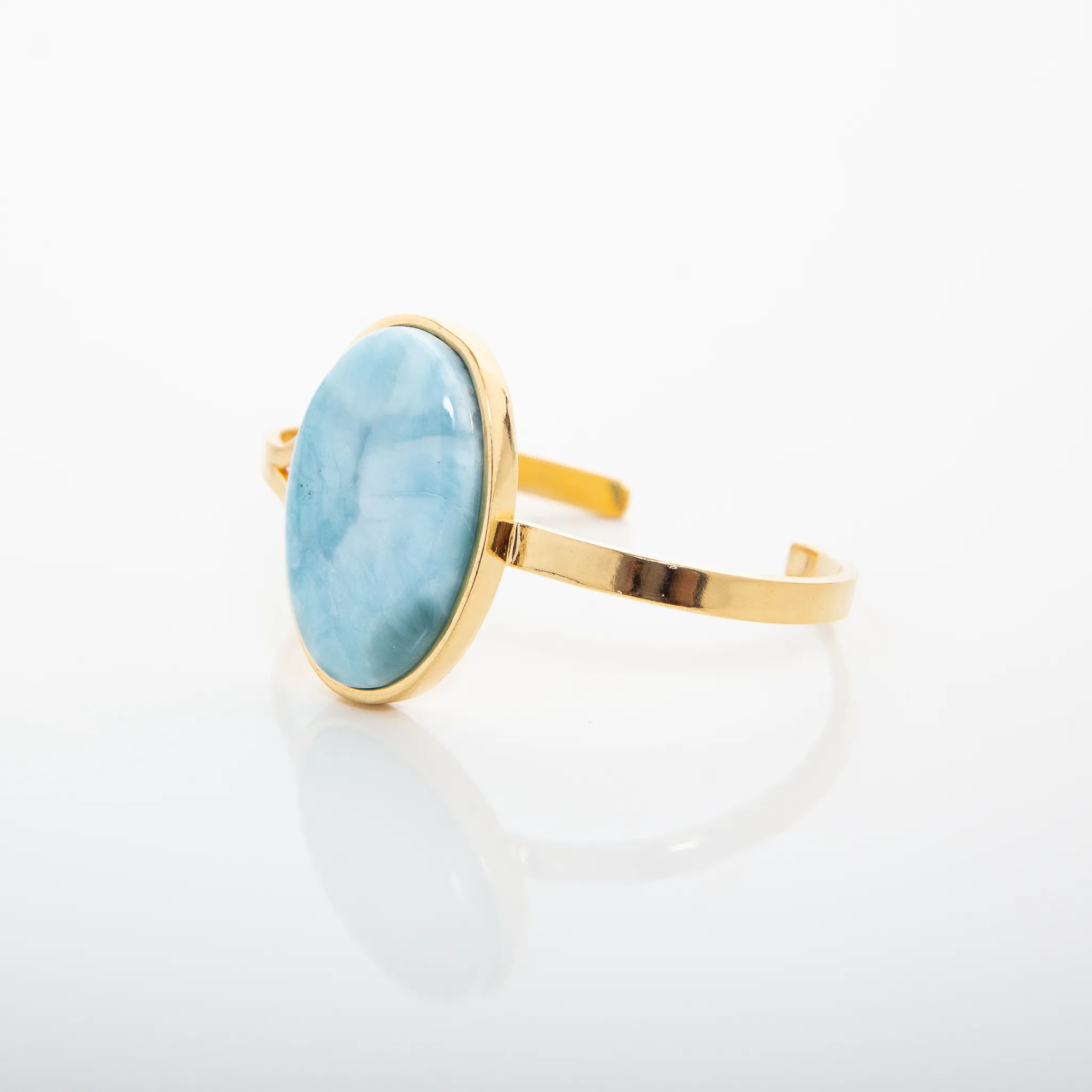 Larimar Gold Vermeil Cuff Iris