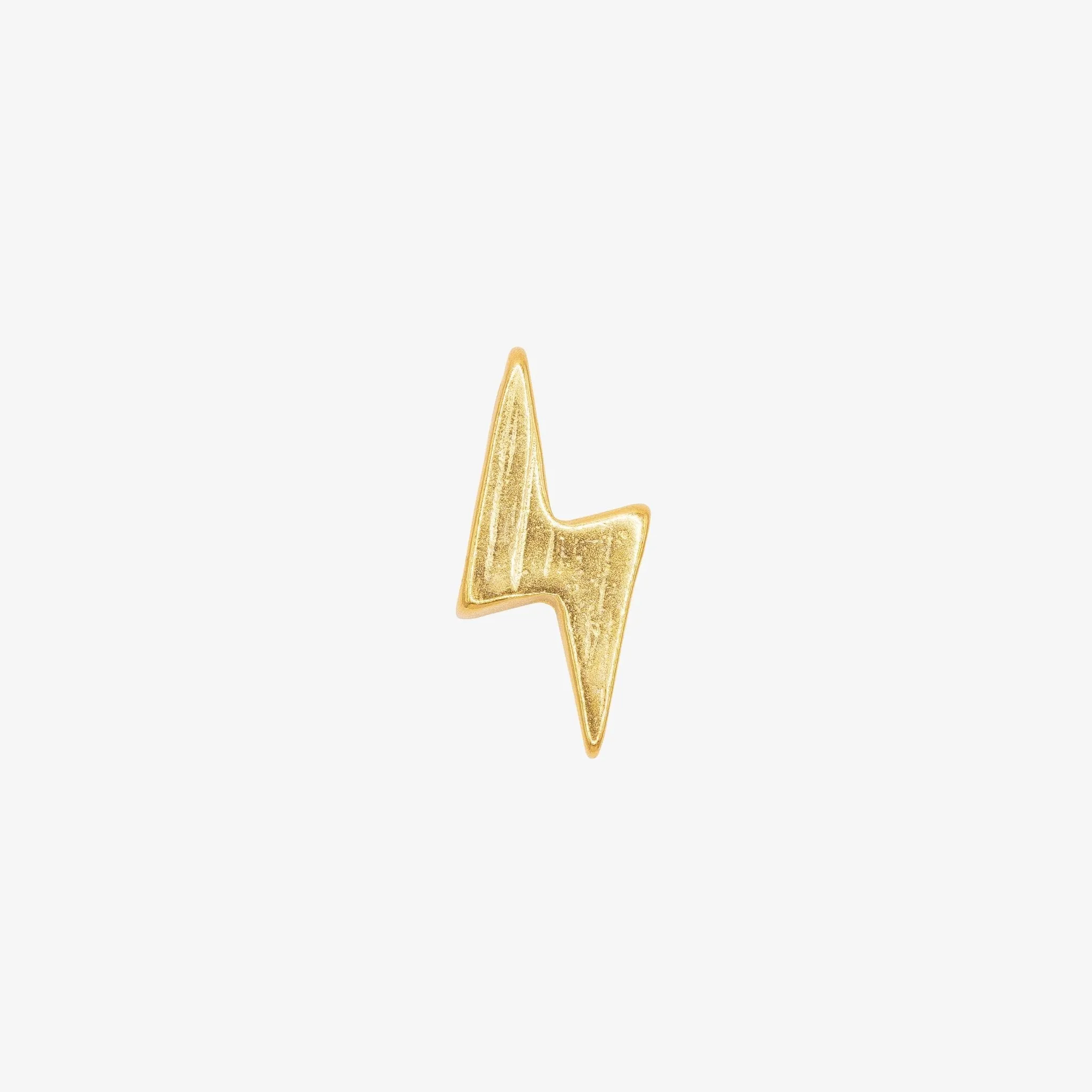 Lightning Bolt Bead Charm Wholesale 14K Gold, Solid 14K Gold, 311G