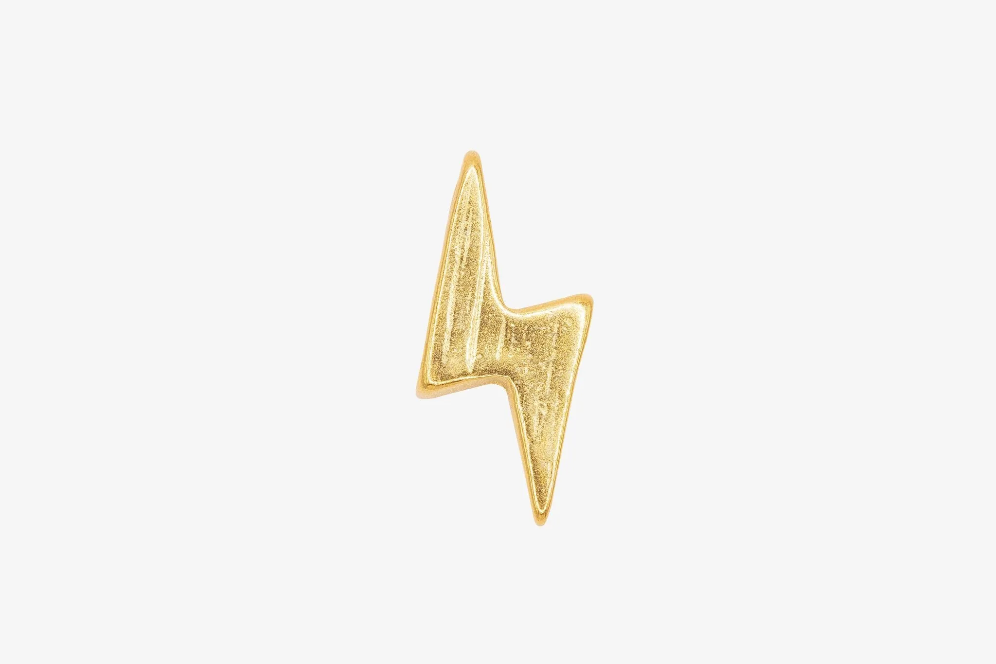 Lightning Bolt Bead Charm Wholesale 14K Gold, Solid 14K Gold, 311G